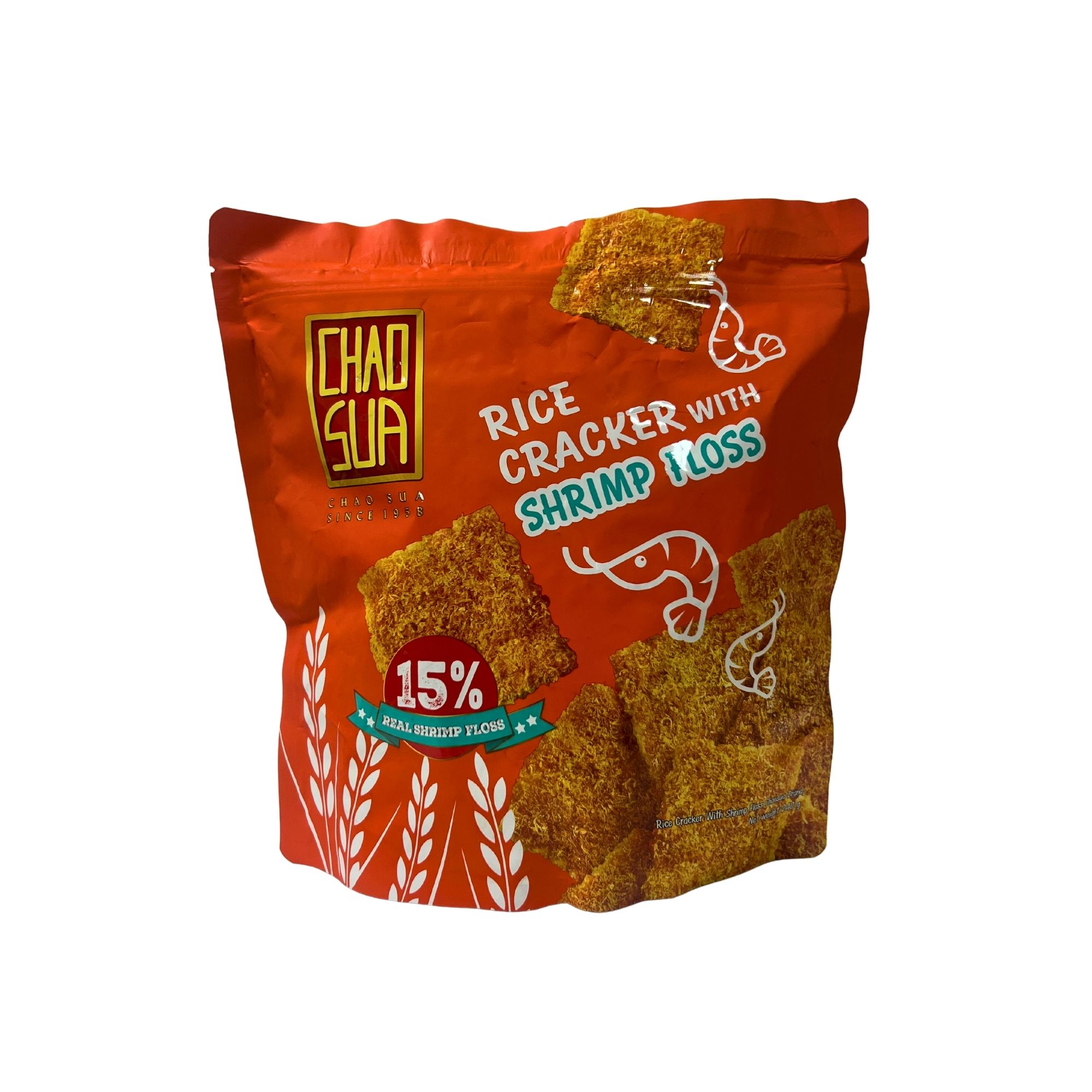 Chao Sua Rice Cracker with Shrimp Floss 240g Chao Sua Rice Cracker with Shrimp Floss 240g